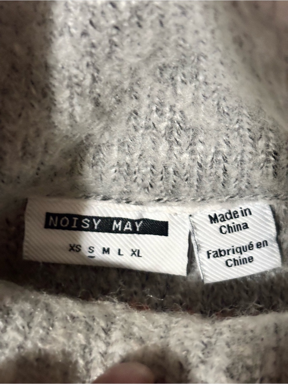 Noisy May Fuzzy Turtleneck Sweater Fair Isle Nordic Cozy Knit S - Picture 8 of 11